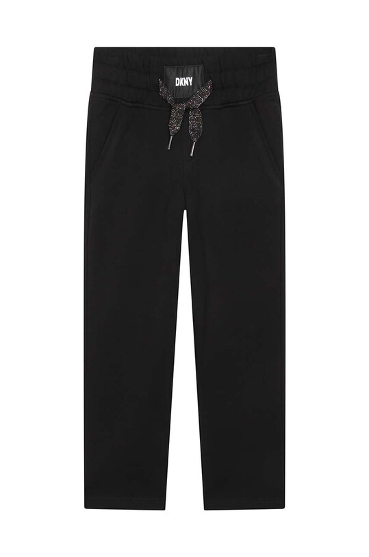 Дитячі бавовняні штани Dkny бавовна чорний D34B09.114.150
