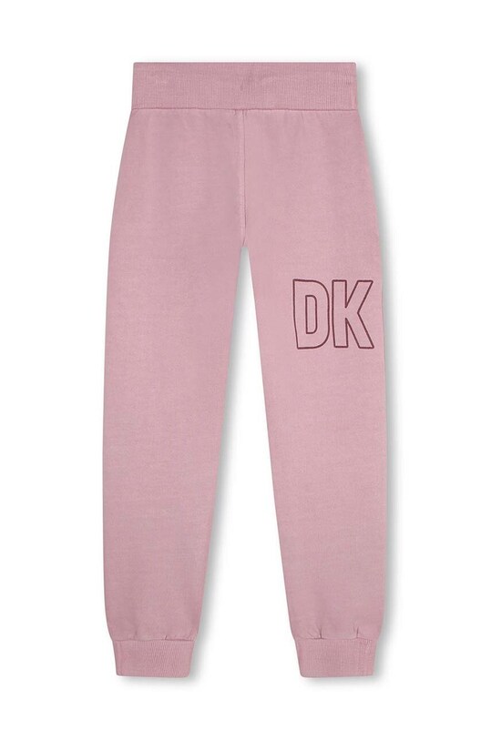 Дитячі бавовняні штани Dkny D54000.114.150 фіолетовий AW23