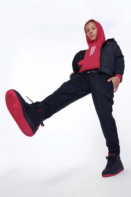 Dječji donji dio trenirke HUGO natpis crna G24133.102.108