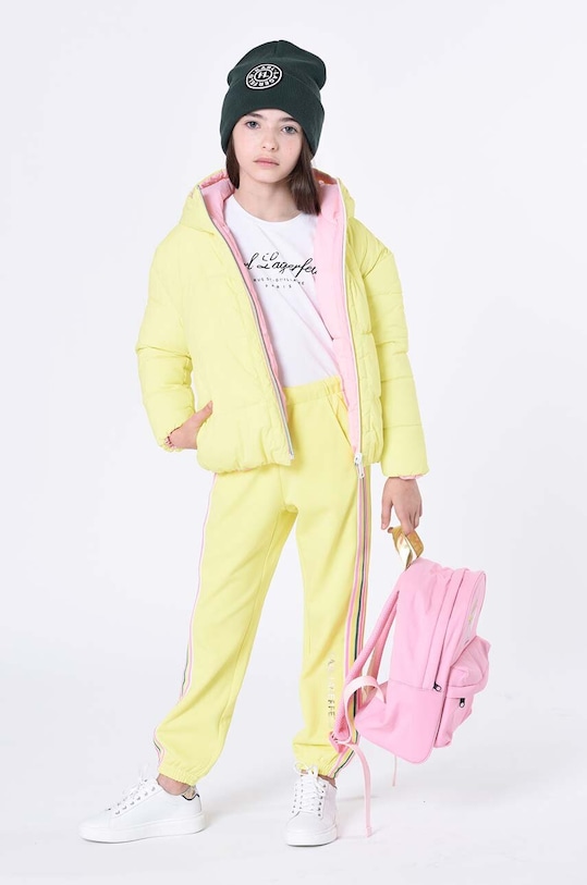 Karl Lagerfeld spodnie dresowe dziecięce Z14218.162.174 żółty