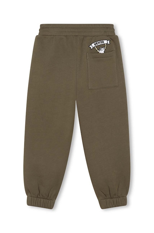 Kenzo Kids spodnie dresowe dziecięce K24335.86.108 zielony AW23