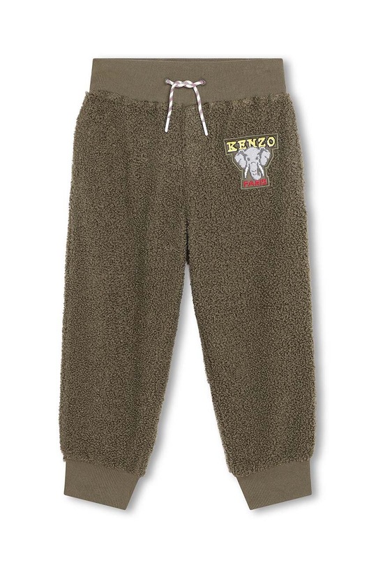 Kenzo Kids spodnie dresowe dziecięce dzianina zielony K24338.114.150