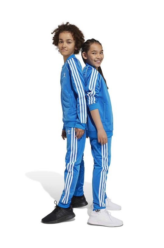 adidas Originals spodnie dresowe dziecięce dzianina niebieski IN4758