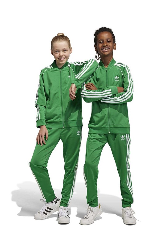 adidas Originals spodnie dresowe dziecięce dzianina zielony IN4759