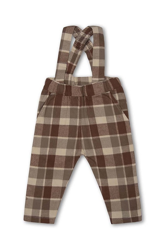 That's mine pantaloni de bumbac pentru copii Miel 023651 maro AW23