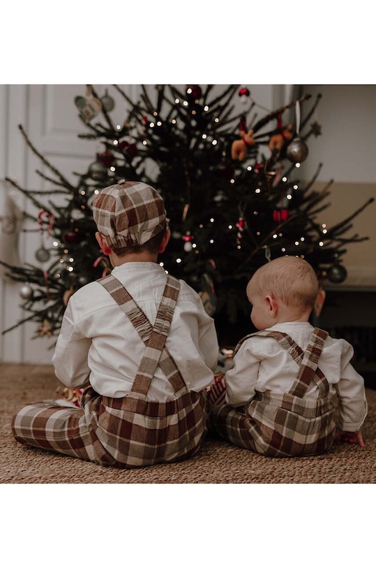 Băieți That's mine pantaloni de bumbac pentru copii Miel 023651 maro