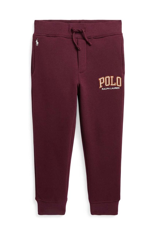 Polo Ralph Lauren spodnie dresowe dziecięce dzianina bordowy 322919515001