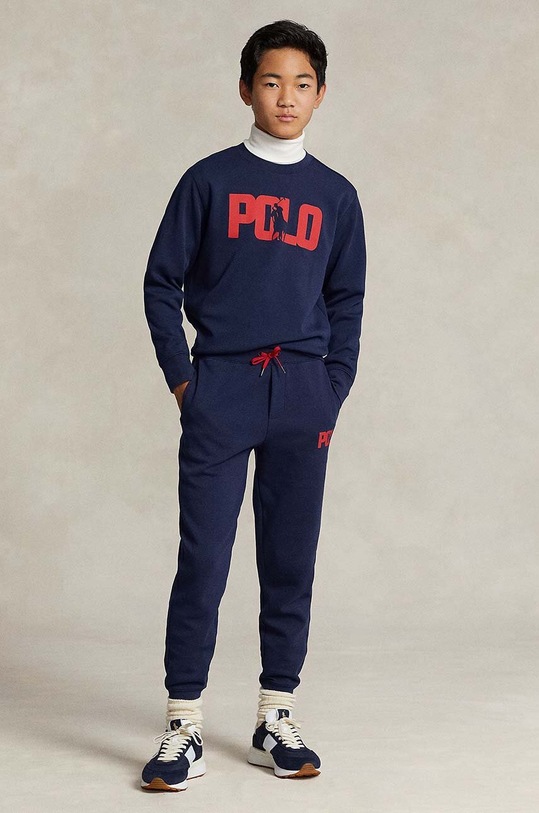 Polo Ralph Lauren spodnie dresowe dziecięce granatowy 323919520001