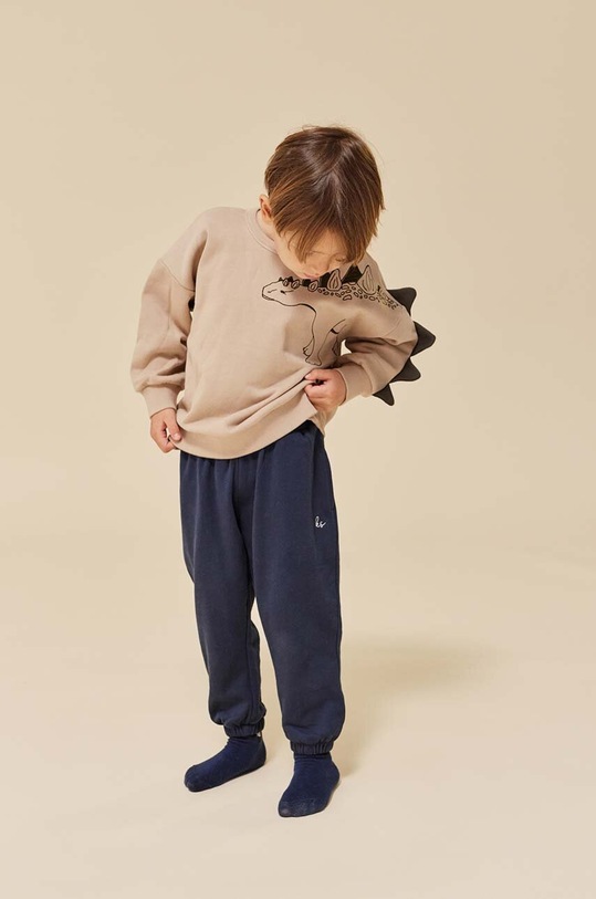 Dětské tepláky Konges Sløjd pletenina černá KS6429