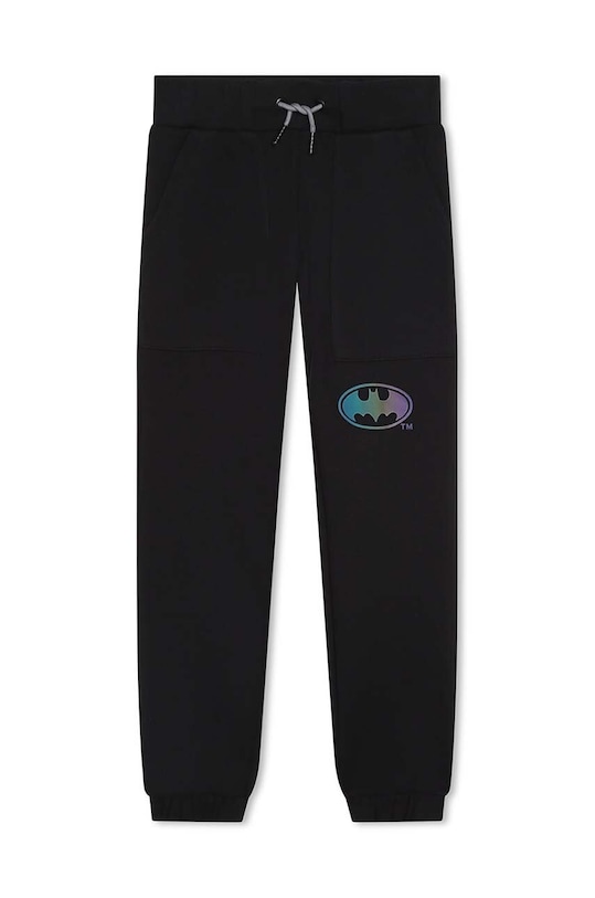 Παιδικό βαμβακερό παντελόνι DKNY D54005.162.174 μαύρο AW23