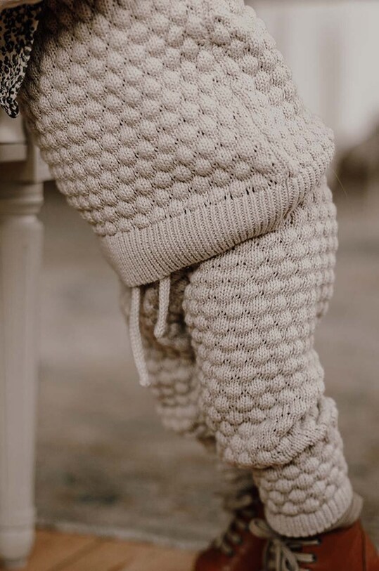 Дитячі бавовняні штани That's mine 027151 Bowie Pants бавовна бежевий 027151