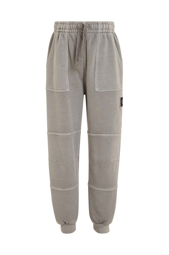 Calvin Klein Jeans spodnie dresowe bawełniane dziecięce IB0IB01810.9BYX czarny AW23