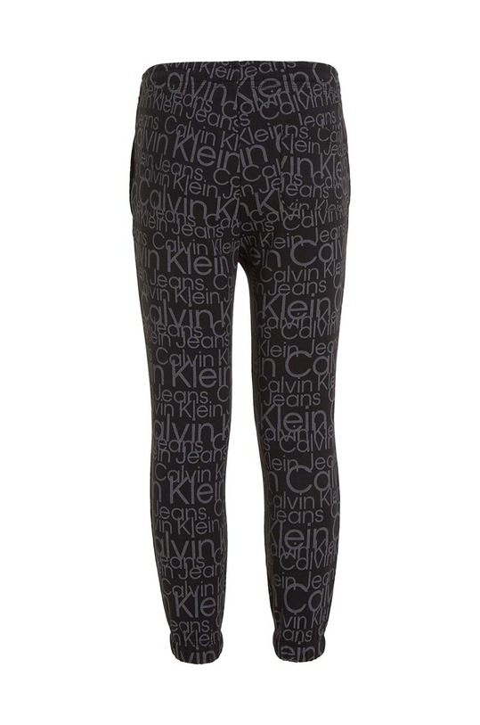 Chłopiec Calvin Klein Jeans spodnie dresowe bawełniane dziecięce IB0IB01896.9BYX czarny