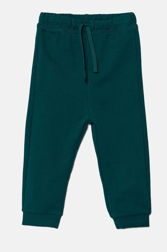 United Colors of Benetton spodnie dresowe bawełniane dziecięce zielony 3J68GF027.P.SEASONAL