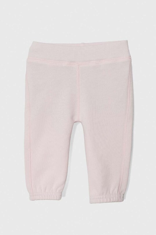 Βρεφικό βαμβακερό φούτερ United Colors of Benetton 3J70AF013.W.SEASONAL ροζ AW23