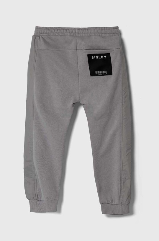 Sisley spodnie dresowe bawełniane dziecięce 3J68XF010.G.SEASONAL szary AW23