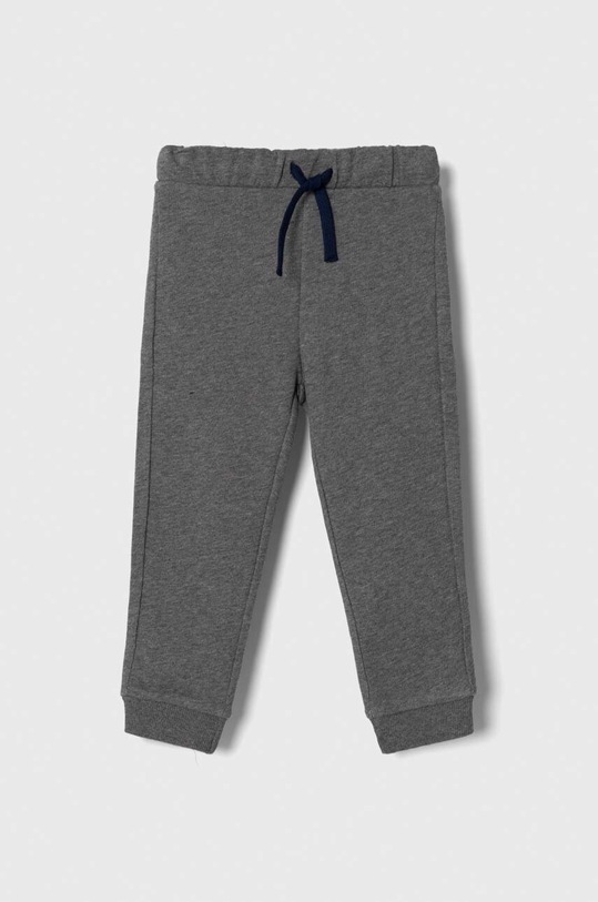 Dětské bavlněné tepláky United Colors of Benetton pletenina šedá 3J70GF010.P.REPROPOSED