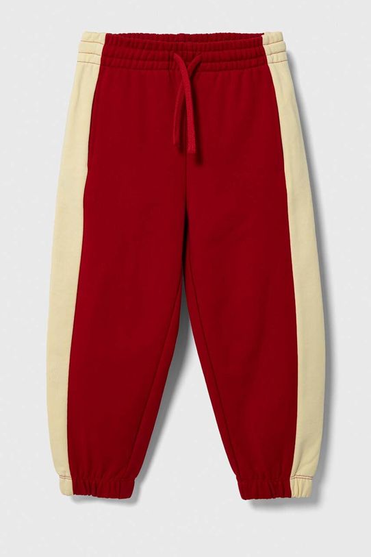 United Colors of Benetton spodnie dresowe bawełniane dziecięce bawełna czerwony 3FPPCF03W.G.SEASONAL