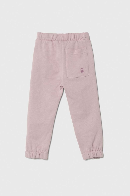 Παιδικό βαμβακερό παντελόνι United Colors of Benetton x Disney 3J68GF03G.P.SEASONAL μωβ AW23