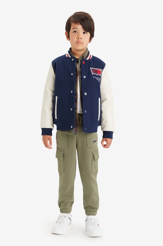 Levi's pantaloni copii tricotaj verde 8EJ211