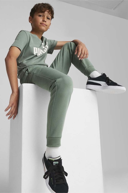 Детские спортивные штаны Puma ESS Logo Pants FL cl B 586973 зелёный