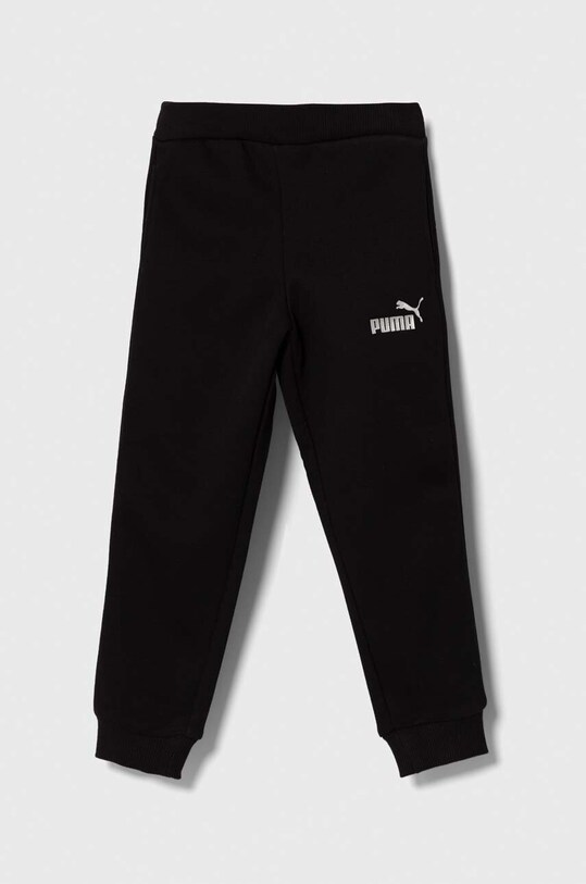 Puma spodnie dresowe dziecięce ESS+ Sweatpants FL cl G dzianina czarny 672114