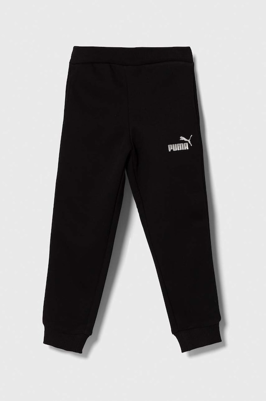 Detské tepláky Puma ESS+ Sweatpants FL cl G pletenina čierna 672114