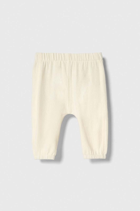 United Colors of Benetton spodnie dresowe niemowlęce z elastanem beżowy 35MWAF01F.W.SEASONAL