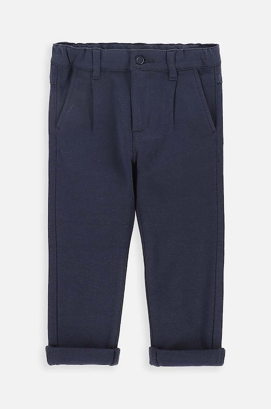 Kojenecké kalhoty Coccodrillo pletenina modrá ZC3120101EBB