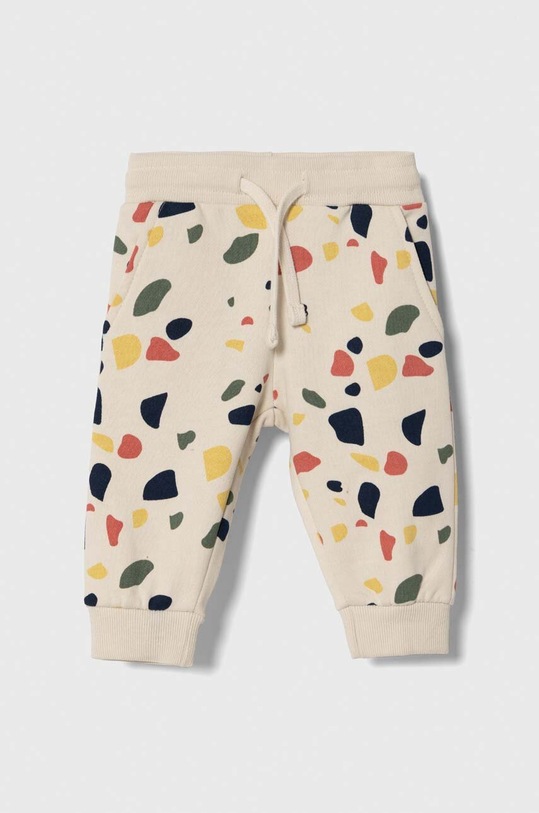 zippy spodnie dresowe bawełniane niemowlęce wzorzyste szary 3105565001