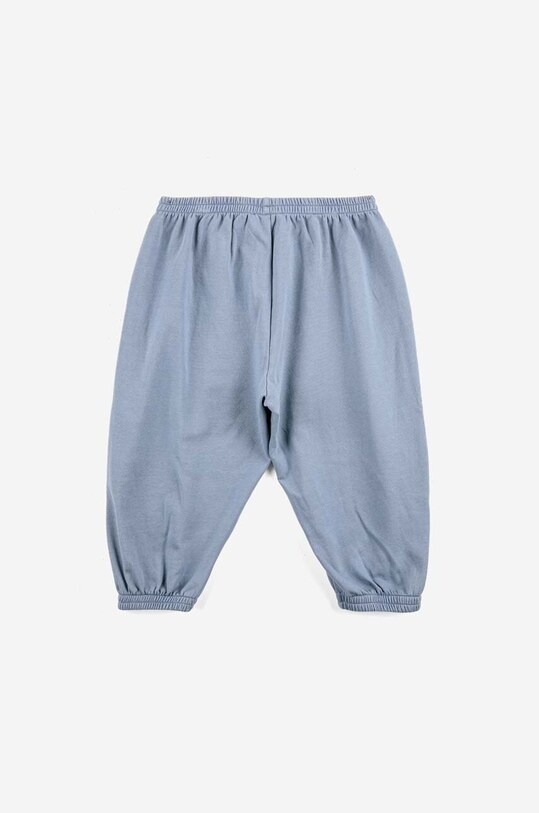 Băieți Bobo Choses pantaloni de trening din bumbac pentru bebeluși 223AB060 albastru