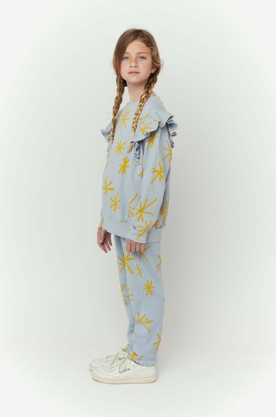 Dětské bavlněné tepláky Bobo Choses 223AC072 modrá