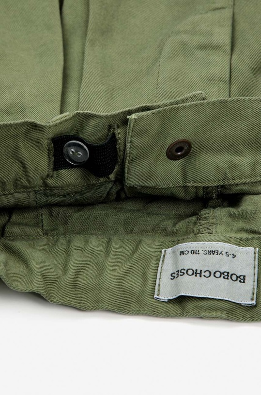 Bobo Choses spodnie bawełniane dziecięce zielony 223AC076