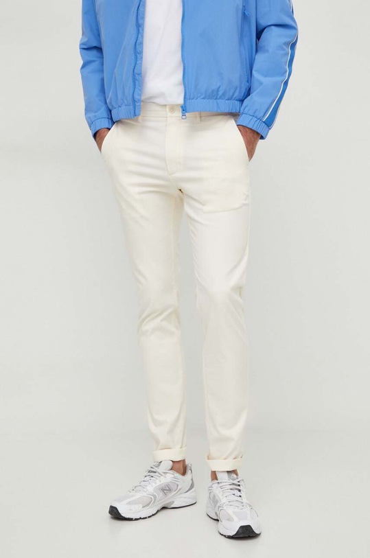 Tommy Hilfiger nadrág sima bézs MW0MW26619