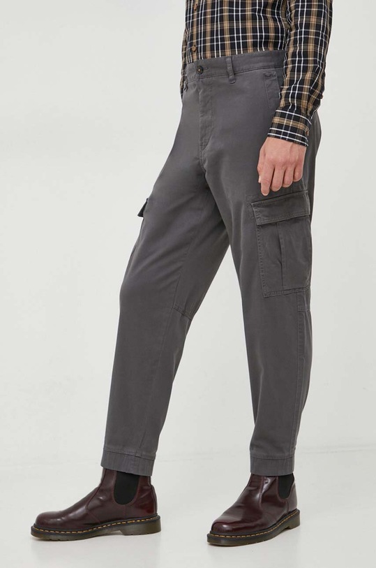 BOSS Orange spodnie z elastanem szary 50494347