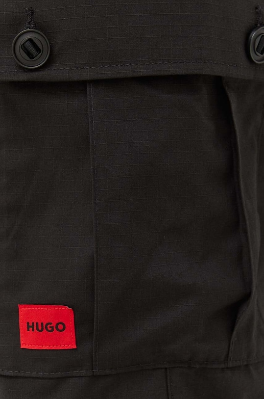 HUGO spodnie bawełniane czarny 50493865