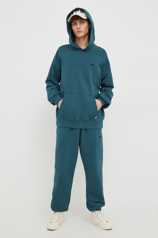 Βαμβακερό παντελόνι Levi's A3782.0024 τιρκουάζ AW23