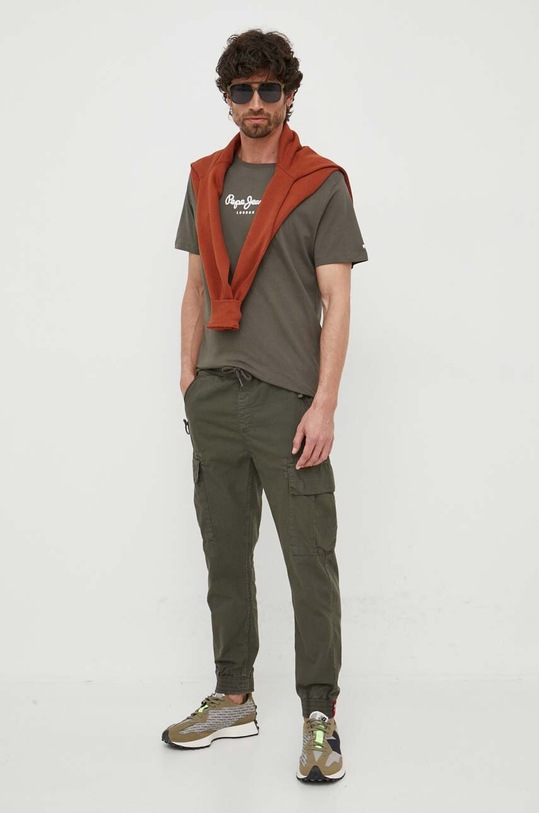 Alpha Industries pamut nadrág 116201.136 zöld AW23