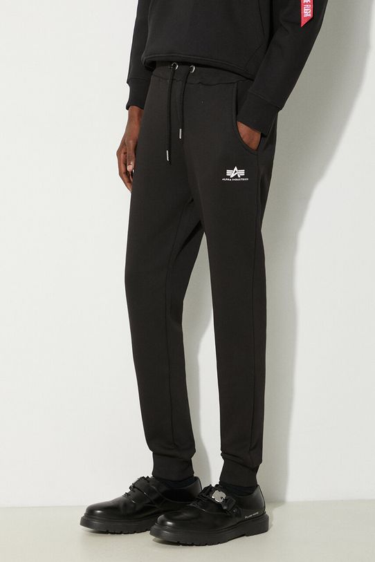 Alpha Industries joggers jersey black 116370.03