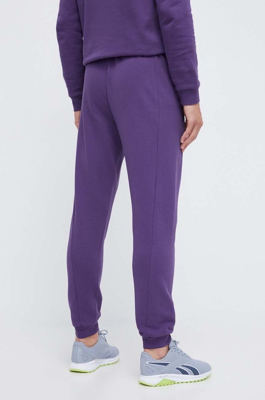 Odzież EA7 Emporio Armani spodnie dresowe bawełniane 6RPP58.PJSLZ fioletowy