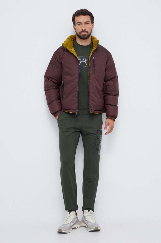 Bavlnené tepláky EA7 Emporio Armani 6RPP73.PJ05Z zelená AW23