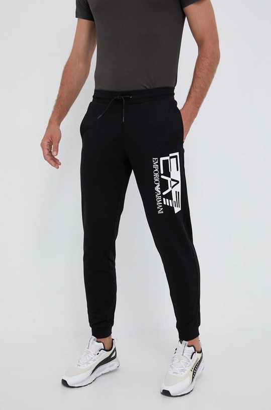 Bavlnené tepláky EA7 Emporio Armani bavlna čierna 6RPP73.PJ05Z
