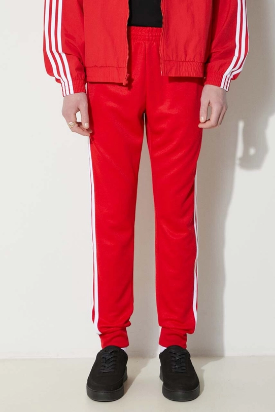 Παντελόνι φόρμας adidas OriginalsAdicolor Classics SST Track Pants κόκκινο IM4543