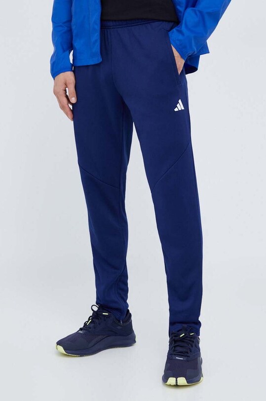 Штани для тренувань adidas Performance Game and Go трикотаж темно-синій IM1764