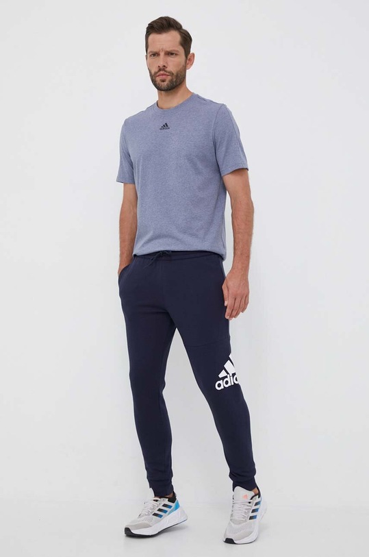 adidas spodnie dresowe dzianina granatowy IJ6481