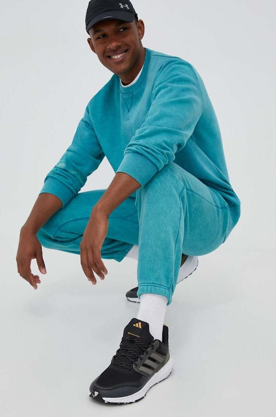 adidas spodnie dresowe IJ6931 turkusowy AW23