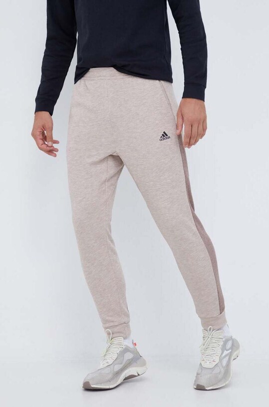 Спортивные штаны adidas трикотаж бежевый IB6145
