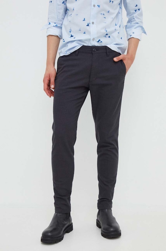 Drykorn spodnie melanż czarny 40497.138194