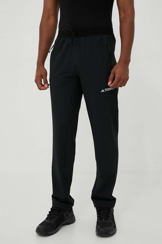 Hlače outdoor adidas TERREX Liteflex bez uzorka crna HN2953