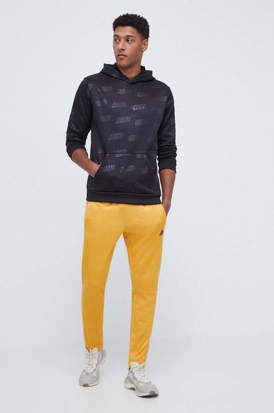 adidas pantaloni de trening HY1279 galben AW23